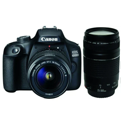Canon EOS 4000D Twin Lens Bundle - image 1