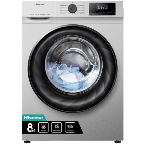Hisense 8kg Front Loader Silver WFQY8012EVJMS - image 1
