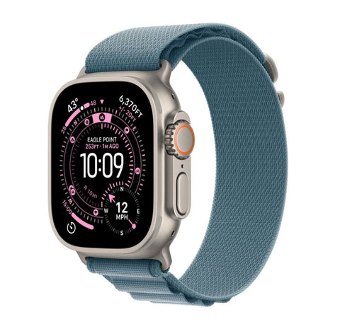 Apple Watch Ultra 3 GPS+Cell 49mm, Nat Titanium Cs, Light Blu Alpine Loop - image 1