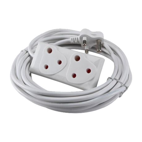 5m Extension Cord With A Two-Way Multi-Plug Extension Lead
