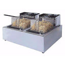 Delica 6L + 6L Double Pan Deep Fryer Silver