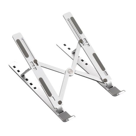 Potable Laptop Stand for 10-15.6" Notebook, Macbook and iPad (Silver)