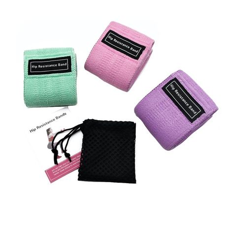 Resistance Bands 3 Set Pink with Booklet - Pink