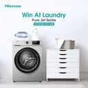 Hisense 8kg Front Loader Silver WFQY8012EVJMS - image 3