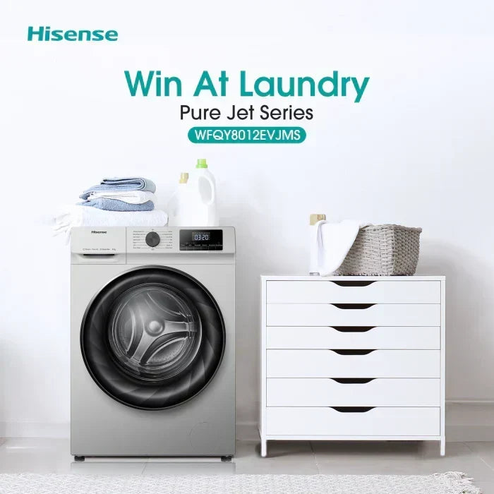 Hisense 8kg Front Loader Silver WFQY8012EVJMS - image 3