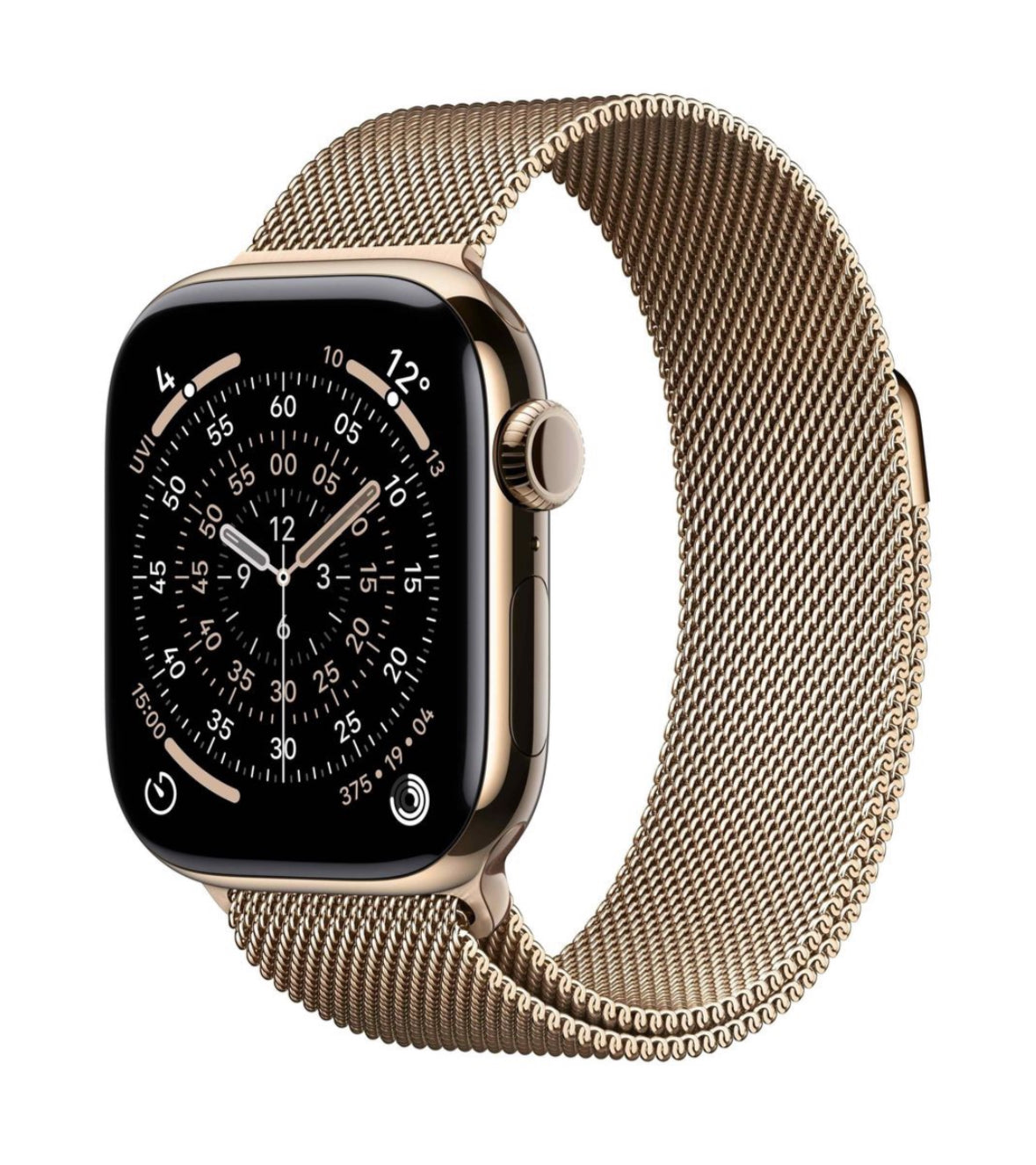 Apple Watch Series 11 GPS+Cell 42mm Gold Titanium Case with Milanese Loop - image 1