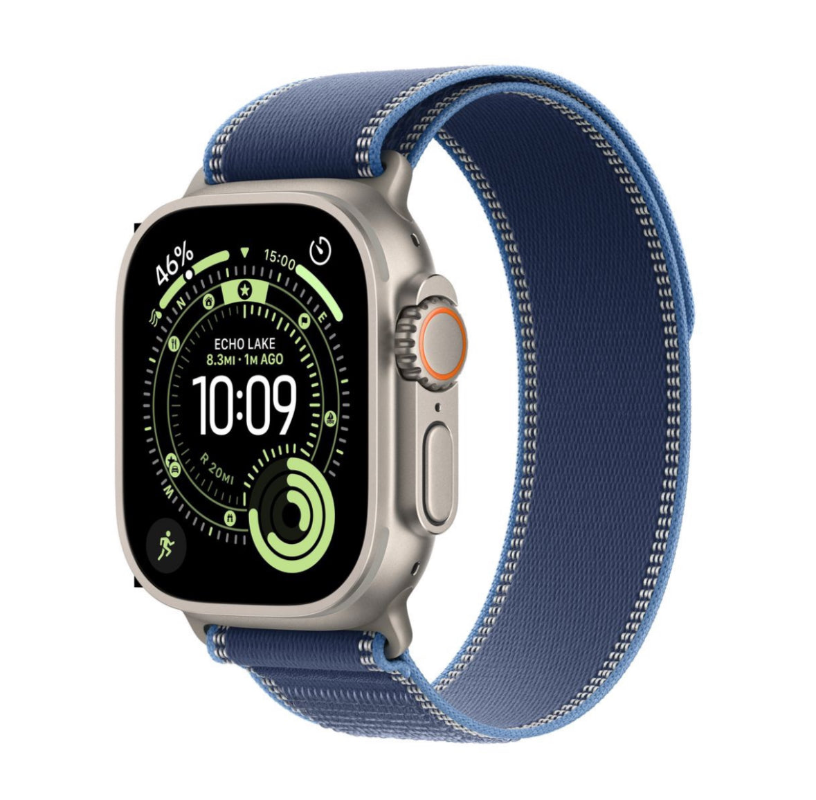 Apple Watch Ultra 3 GPS+Cell 49mm Nat Tit Case, Blue/Bright Blue Trail Loop - image 1