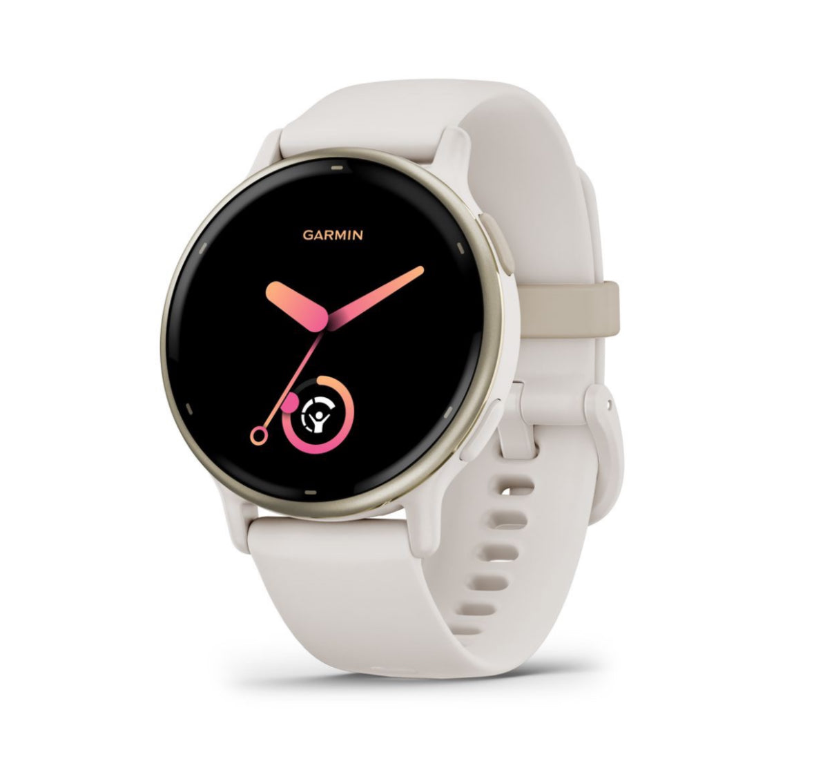 Garmin Vivoactive 5 - Cream Gold Aluminium Bezel with Ivory case and Silicone Band - image 1