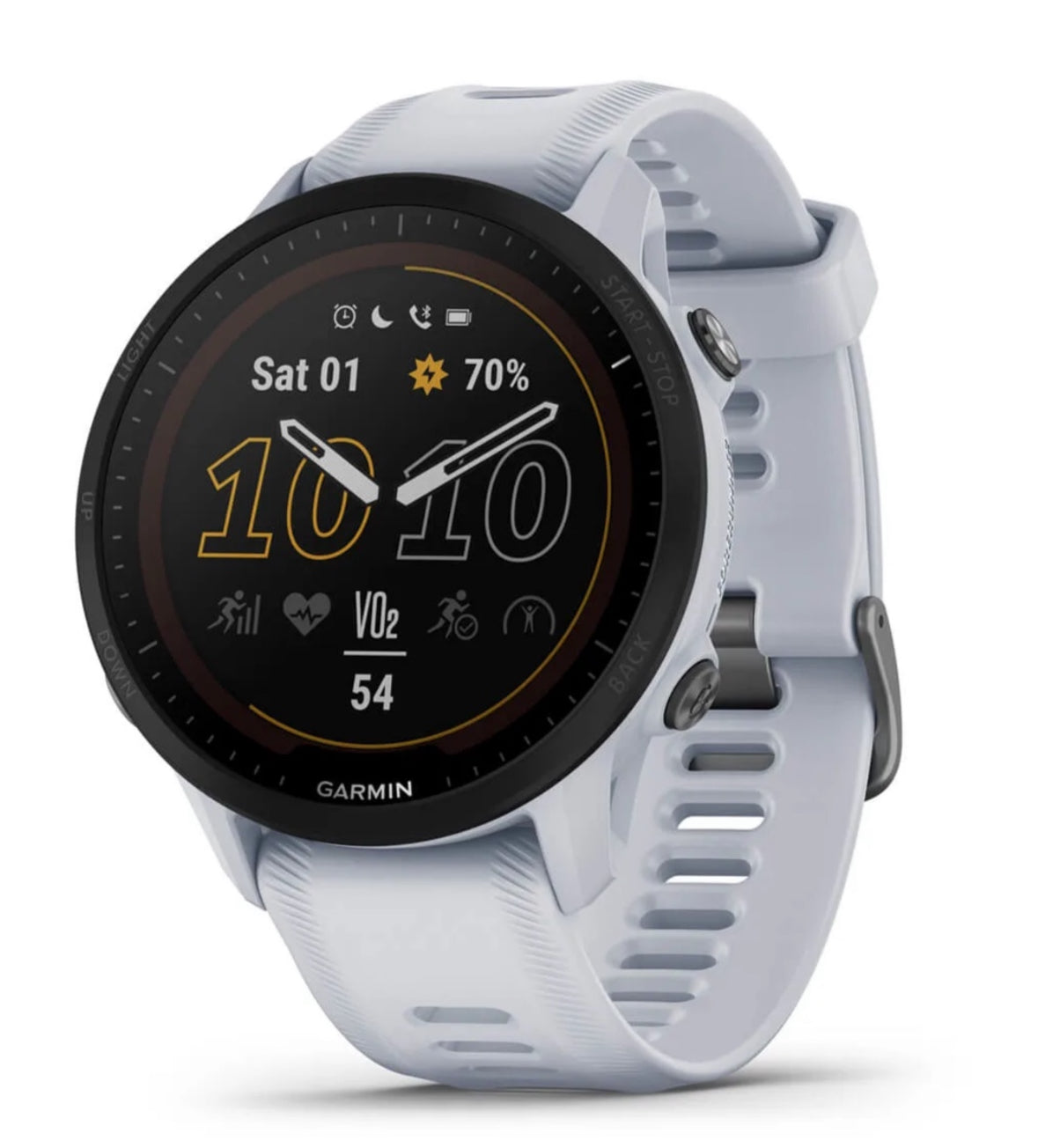 Garmin Forerunner 955 Solar GPS Multisport Watch - White - image 1