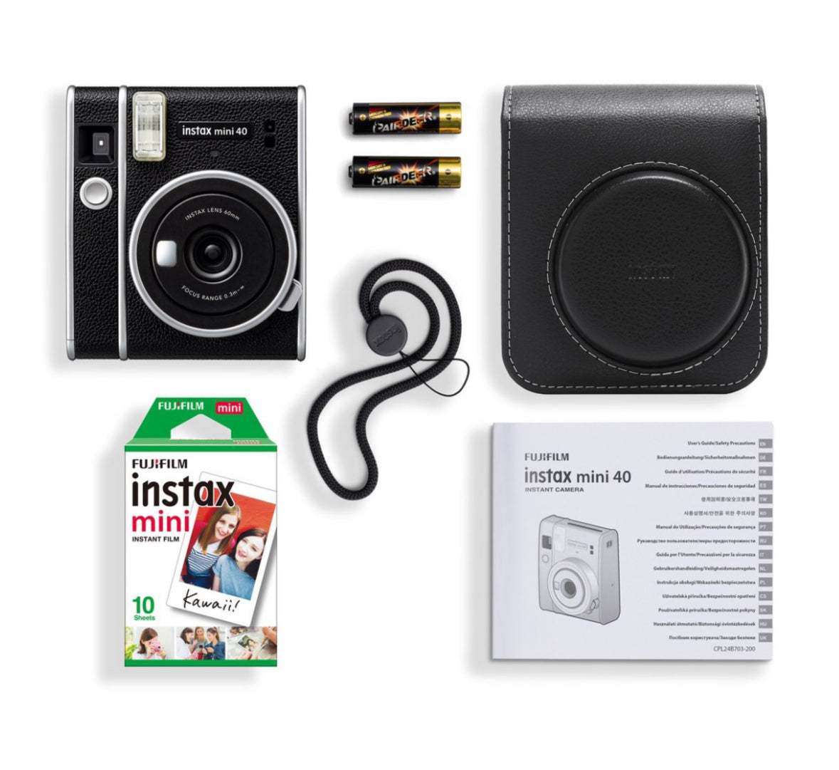 Instax Mini 40 Camera Kit Black (camera + 1 film + case) - image 1