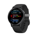 Garmin Vivoactive 5 - Slate Aluminium Bezel with Black Case and Silicone Band - image 1