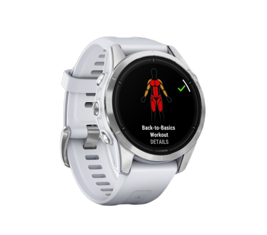 Garmin epix Pro (Gen 2) 42 mm - Silver Stainless Steel with whitestone band - image 2
