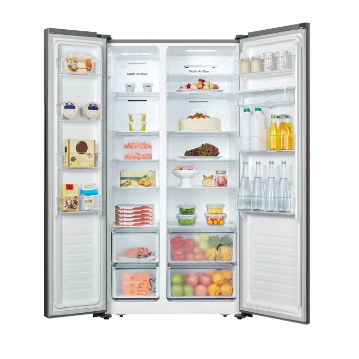 Hisense 508L SBS Fridge Water Dispenser White And Khaki Glass H670SDK-WD - image 2