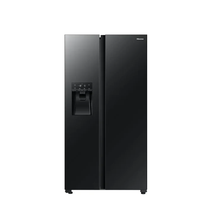 Hisense 535L Black Side By Side Fridge Freezer H700SMIIDL - image 1