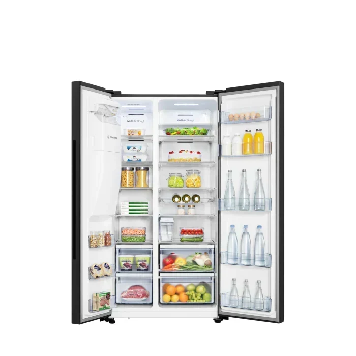 Hisense 535L Black Side By Side Fridge Freezer H700SMIIDL - image 2