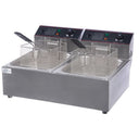 Delica 6L + 6L Double Pan Deep Fryer Silver