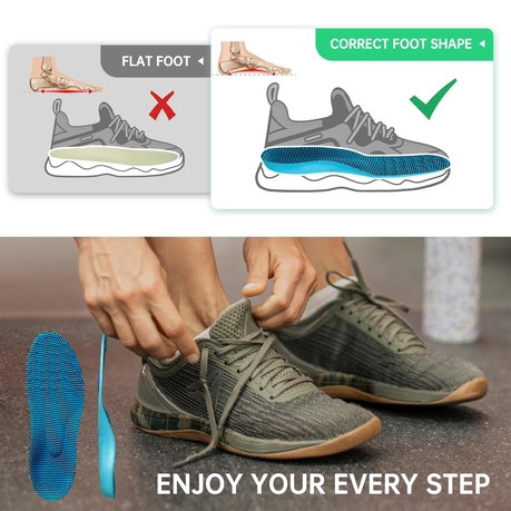 Plantar Fasciitis Insoles Cushioned Arch Support Shoes Insoles Men Women