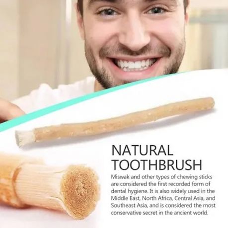 Al Khair Miswak Natural Toothbrush - Dental Care Stick (8-inch)