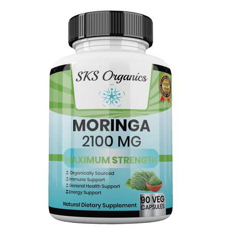 Moringa - Organically Sourced 2100mg Maximum Strength