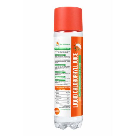 Liquid Chlorophyll Juice 500ml - Organic Wellness Gut Health Detox Drink