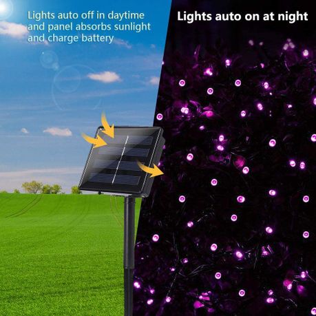 String Lights Fairy Lights Outdoor Solar -100 LED Bulbs Christmas Lights x3