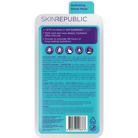 Skin Republic Hyaluronic Acid + Collagen Face Mask