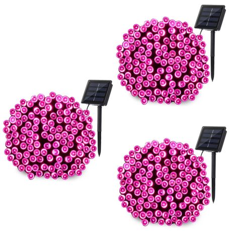 String Lights Fairy Lights Outdoor Solar -100 LED Bulbs Christmas Lights x3