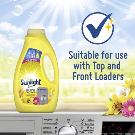 Sunlight Summer Sensations 2-in-1 Auto Washing Liquid Detergent 2L