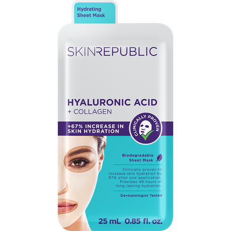Skin Republic Hyaluronic Acid + Collagen Face Mask