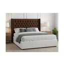 Diamond Pleated Wing-Back Velvet Headboard - (145cm)