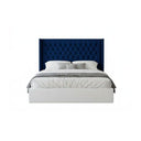 Diamond Pleated Wing-Back Velvet Headboard - (145cm)