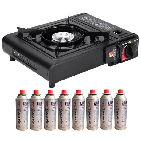Portable Camping Gas Stove BDZ-005 + Gas Canisters(8packs MGT)
