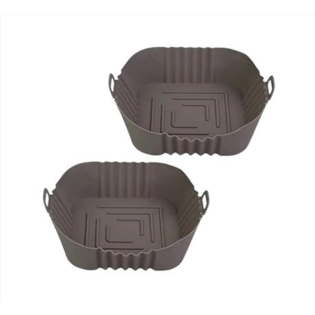 Square Silicone Air Fryer Liner 20cm - 2 Pack
