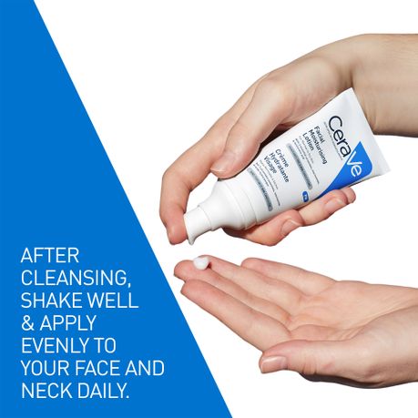 CeraVe Facial Moisturising Lotion PM Nighttime Hydrating Face Cream 52 ml