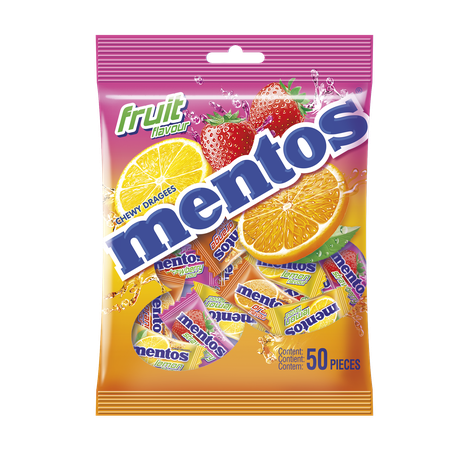 Mentos Mono Bag Fruit - 50 Pieces
