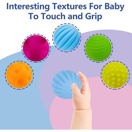 6Piece Baby Sensory Balls SoftToy for Toddler Infant 6-12Months
