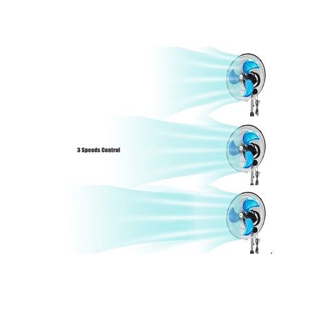 18-inch Industrial Heavy Duty Pedestal Oscillating Stand Fan - Set of 2