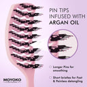 Moyoko OG Detangle Hair Styling Brush - All Hair Types - Wet & Dry Hair