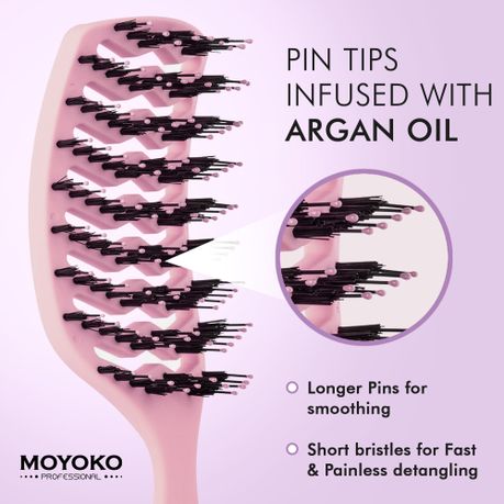 Moyoko OG Detangle Hair Styling Brush - All Hair Types - Wet & Dry Hair