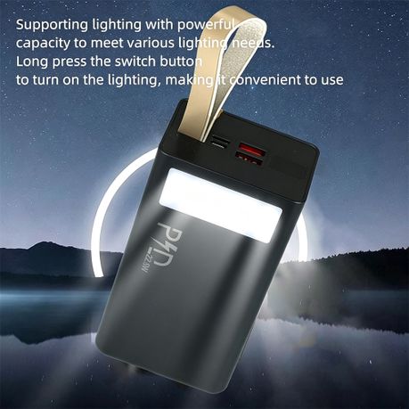 PD605 - 40,000mAh Fast Charging Power Bank - Black