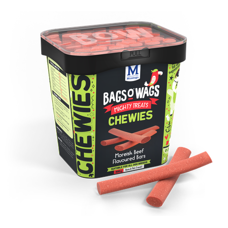 Montego Bags O' Wags - Chewies Beef Bars Dog Treats 500 g