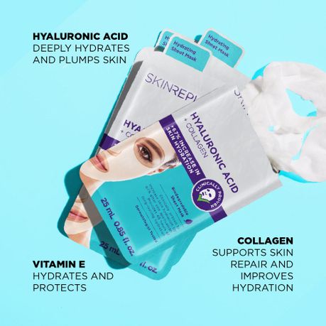Skin Republic Hyaluronic Acid + Collagen Face Mask