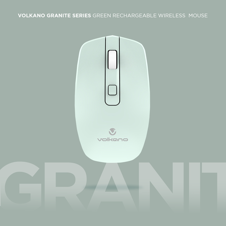 Volkano Granite Series USB-C Rechargeable Wireless Mouse