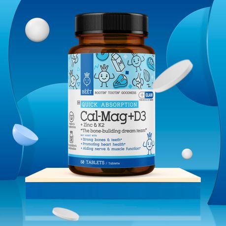 CalMag with Vitamin D3, Zinc & Vitamin K2 Supplement 60 Coated Tablets