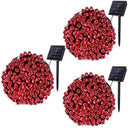 String Lights Fairy Lights Outdoor Solar -100 LED Bulbs Christmas Lights x3
