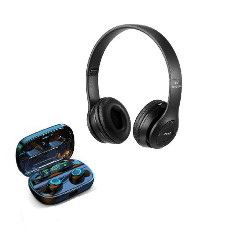 Wireless Headphones & Earbuds Combo