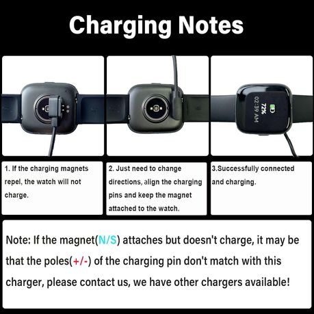 Raswitch Smart Watch Charger Magnetic USB charging cable for 2-pin-2.84MM