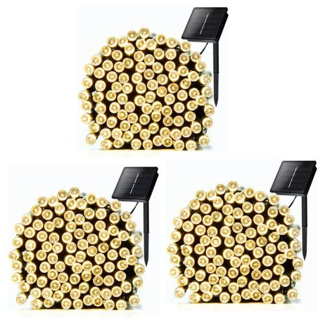 String Lights Fairy Lights Outdoor Solar -100 LED Bulbs Christmas Lights x3