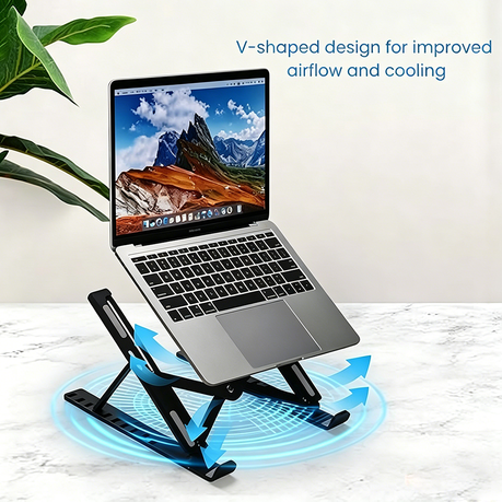Adjustable/folding/Aluminum/Heat Dissipation/ Laptop Stand/holder - Grey