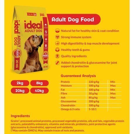 Ideal Adult Dry Dog Food - 20 kg